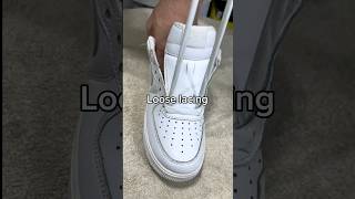 How to loose lace air force 1s Easy way [upl. by Yliak]