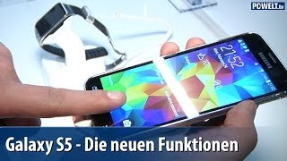 Samsung Galaxy S5 Die Funktionen im Detail  MWC 2014  deutsch  german [upl. by Haven]