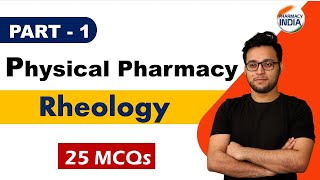 RHEOLOGY MCQs  PART  1  PHYSICAL PHARMACY  GPAT  NIPER  PHARMACIST  DRUG INSPECTOR [upl. by Sharon]