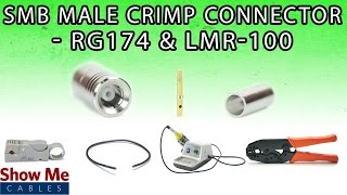 SMB Male Crimp Connector For RG174 amp LMR100  Perfect For DIY Installs [upl. by Ker]