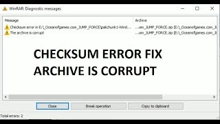 Fix Checksum error winrar [upl. by Enaols791]