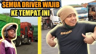 Driver Truck Trailer Heavy Equipment yang pernah istirahat di sini Ayo bernostalgia bersama [upl. by Ellahcim]