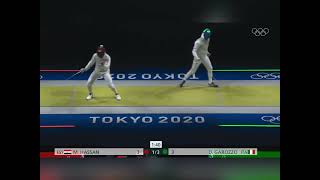 Hassan EGY v Garozzo ITA T32 Fencing Men’s Foil Ind Highlights TOKYO 2020 Games [upl. by Annoed]