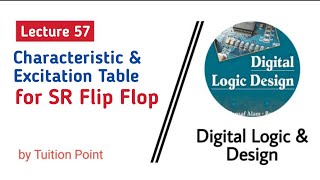 Characteristic and Excitation Table for SR Flip flop  Lecture 57 Digital Logic amp Design [upl. by Alidia]