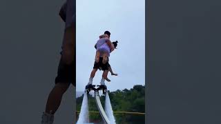 DO GIRL EK AADMI EK SATH FLYBOARD RAID WATERlove youtubehomepage youtube [upl. by Esinart]