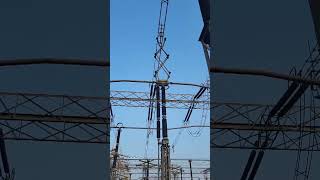 Pantograph Isolator operationLearning Electrical Engineering substationpower system [upl. by Yruam]