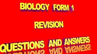 Biology questions and answers  Form 1 Biology revision  Paper 1 and 2 Biology Revision KCSE 2022 [upl. by Leur]