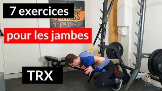 7 exercices pour les jambes TRX🏋️‍♂️ [upl. by Annaiek780]