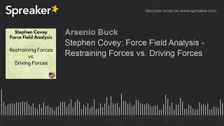 Stephen Covey Force Field Analysis  Restraining Forces vs Driving Forces [upl. by Frederick]