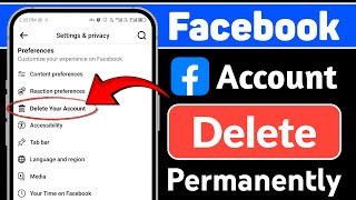 Facebook Account Delete Kaise Kare  How to Delete Facebook Account Permanently [upl. by Anoyi313]