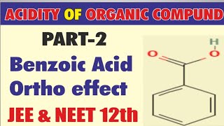 Acidity of carboxylic acid  ortho effect  acidity of organic compound [upl. by Eelatan]