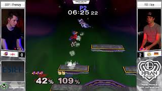 HFLAN 19  Ice Fox Vs Frenzy Falco  Winners Semis  Melee Singles [upl. by Courtund]