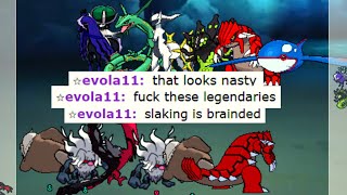 WHEN YOU BADLY TROLL WITH SLAKING ON POKEMON SHOWDOWN [upl. by Johen]