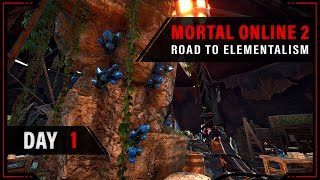 Road to Elementalism  Day 1  Mortal Online 2 build discord [upl. by Naillij]