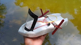 How to make twin motor rc boat remote control  rc boat kaise banaye  motor boat [upl. by Skees]