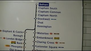 BALHAM TO STOCKWELL AND BRIXTON BY TUBE LONDON [upl. by Lichtenfeld537]