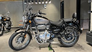 Royal Enfield Meteor 350 Aurora Black Colour Walkaround 🔥  Chassis Number 9 [upl. by Leunamesoj79]