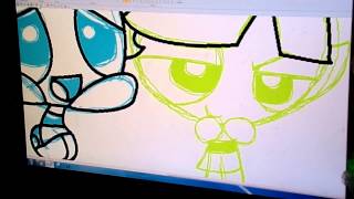 PPG PAINT POWER PUFF GIRLS SPEED PAINT DRAWING ART [upl. by Norrahs99]