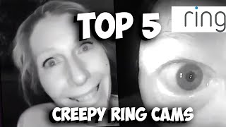 5 CREEPY Moments Caught on Ring Camera [upl. by Ennail]