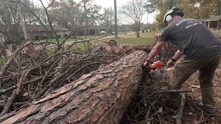 New ported Stihl MS400C chainsaw debut [upl. by Aldo]