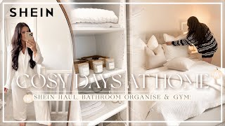 COSY DAYS AT HOME  SHEIN Haul Bathroom organise amp Gym [upl. by Innoc]