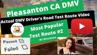 Pleasanton DMV Drivers Test ACTUAL TEST ROUTE 2 CA Behind The Wheel License Road Video Tips Pass [upl. by Way106]