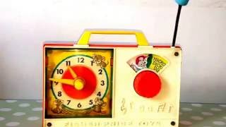 Hickory Dickory Dock Nursery Rhyme Classic Childrens Song Music 1971 Fisher Price Toys [upl. by Leugimsiul]