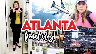 ✈ WORKING MOM TRAVEL VLOG TO ATLANTA 🏀 MY FIRST NBA GAME [upl. by Viridis449]