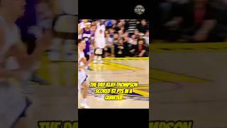 Klay Thompson 37 PTS in a QTR was INSANE klaythompson goldenstatewarriors dubnation [upl. by Milly827]