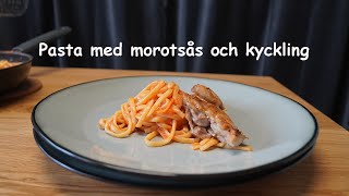 Pasta med morotssås och kyckling [upl. by Lehcear662]