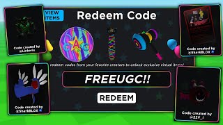 Get READY for the MOST INSANE Roblox UGC Limited Codes of 2024 [upl. by Annnora]