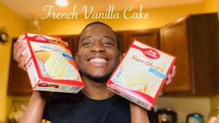 Betty Crocker  French Vanilla cake mix  Easy cake 🍰 [upl. by Annabel]