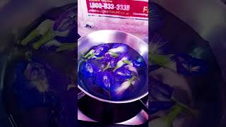 Blue tea🍵aprajitaplant butterflypeaflowertea [upl. by Banyaz]