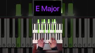 How to Play Piano Chord Progressions  Primary Chords Keys of C D E F G and A shorts [upl. by Yasnyl991]