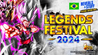 TRANSMISSÃO OFICIAL REVEALS E STUFF LEGENDS FESTIVAL 2024 NO DRAGON BALL LEGENDS [upl. by Lukas]