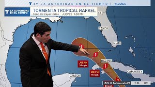 ¿Qué pasa con el rastro de la tormenta tropical Rafael [upl. by Ruhtracm]