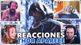 REACCIONES A LA APARICION DE THOR EL VERDADERO FINAL  God of War 2018 [upl. by Nibor495]