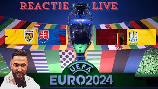 Reactie LIVE  Slovacia  Romania si Ucraina  Belgia  EURO 2024 [upl. by Serilda]