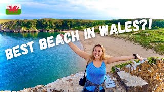 WELSH BEACHES TOUR OF PEMBROKESHIRE WALES  Barafundle Bay amp Pembroke Castle  AERIAL VIEWS [upl. by Kal]