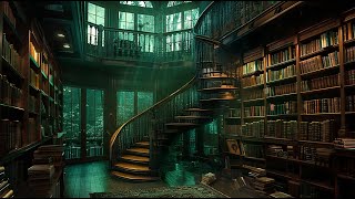 sit quietly in the mystical library  melancholic piano for cozy Study reflection [upl. by Ennylhsa]