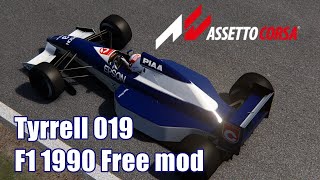 Assetto Corsa F1 1990 tyrrell 019 [upl. by Ayadahs261]