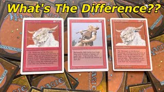 Unlimited vs Revised vs 4th Edition MTG How To Tell The Difference [upl. by Ilysa]