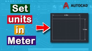 How to set units in meters in AutoCAD drawings [upl. by Nnaerb]