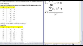 varianza y desviación estándar muestral para datos agrupados sin intervalos [upl. by Neslund85]