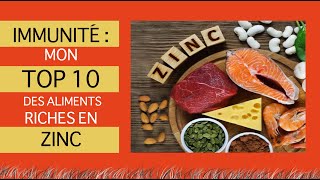 Immunité  mon TOP 10 des aliments riches en ZINC [upl. by Naig]