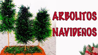 ADORNOS NAVIDEÑOS FÁCIL DE HACER  Arbolitos🌲🎄 [upl. by Chastain]