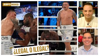 POLÉMICA en victoria de Oleksandr USYK vs Daniel DUBOIS ¿FUE UN GOLPE BAJO  ESPN Boxeo [upl. by Geier]