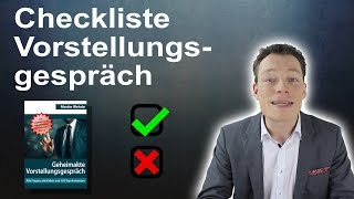 Checkliste Vorstellungsgespräch Wie fit sind Sie Vorstellungsgespräch Vorbereitung  MWehrle [upl. by Meill]