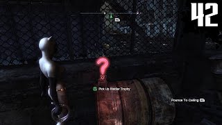 Catwoman Amusement Mile Riddler Trophies  Batman Arkham City Walkthrough  Part 42 [upl. by Cavan]