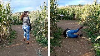 Fall FAILS 😂  Funniest Fails of the Week  AFV 2022 [upl. by Delcina925]